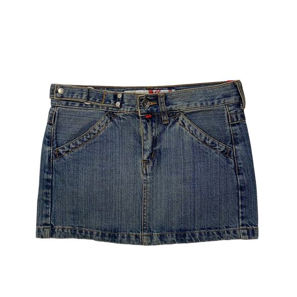 Y2k Yes! Miss Denim Mini Skirt - Picture 1 of 5
